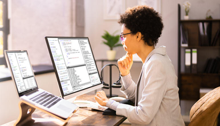 Engineer selecting files for Localization