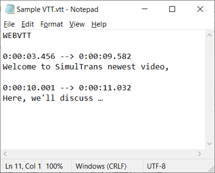 VVT FILE SAMPLE