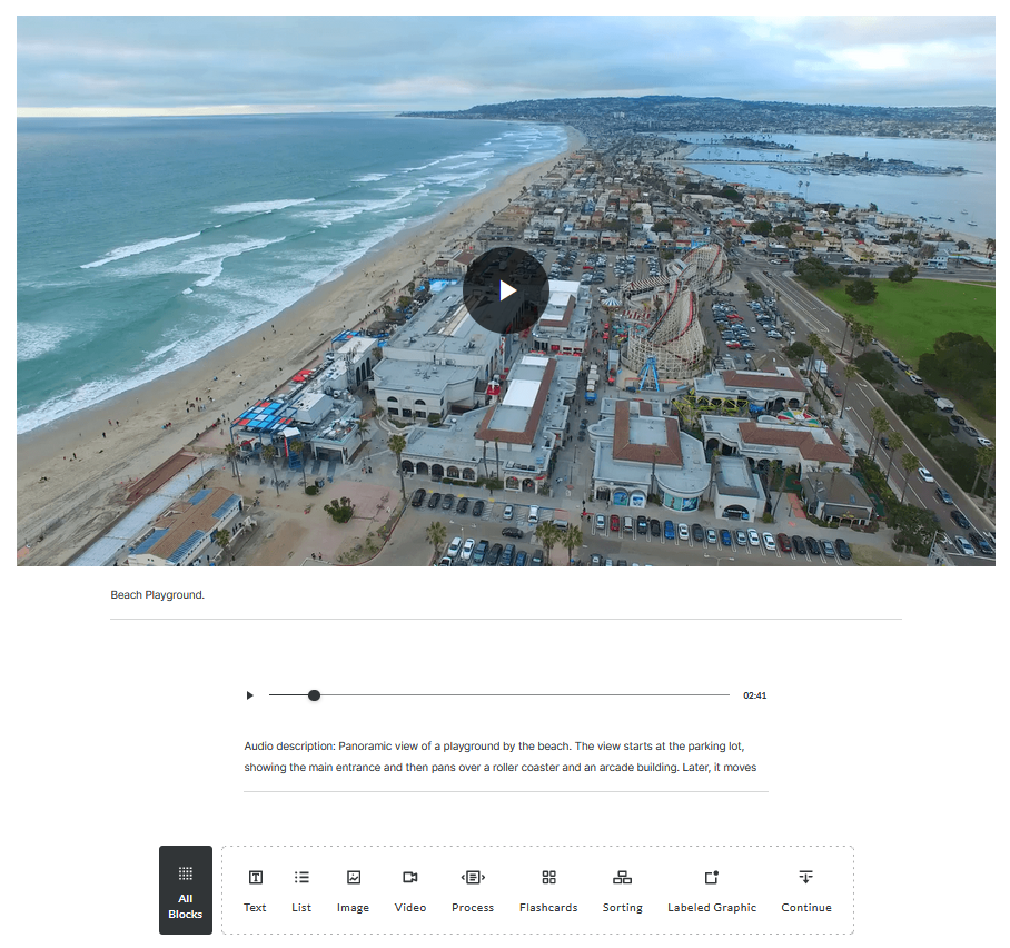 Accessibility features in Rise 360