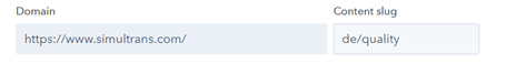 HubSpot-slug not translated
