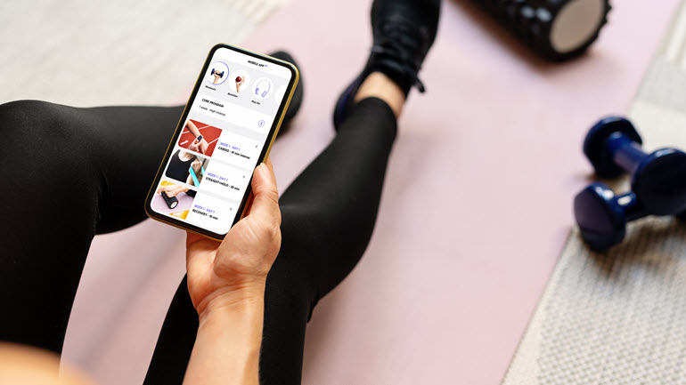 Localized app for sports