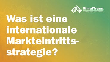 Internationale Markteintrittsstrategie