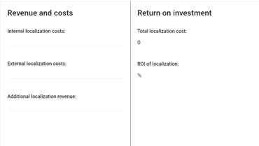 Localization ROI Calculator