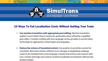 10 Ways To Cut Localization Costs Without Gutting Your Team