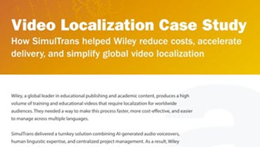 Download Wiley Video Localization Case Study